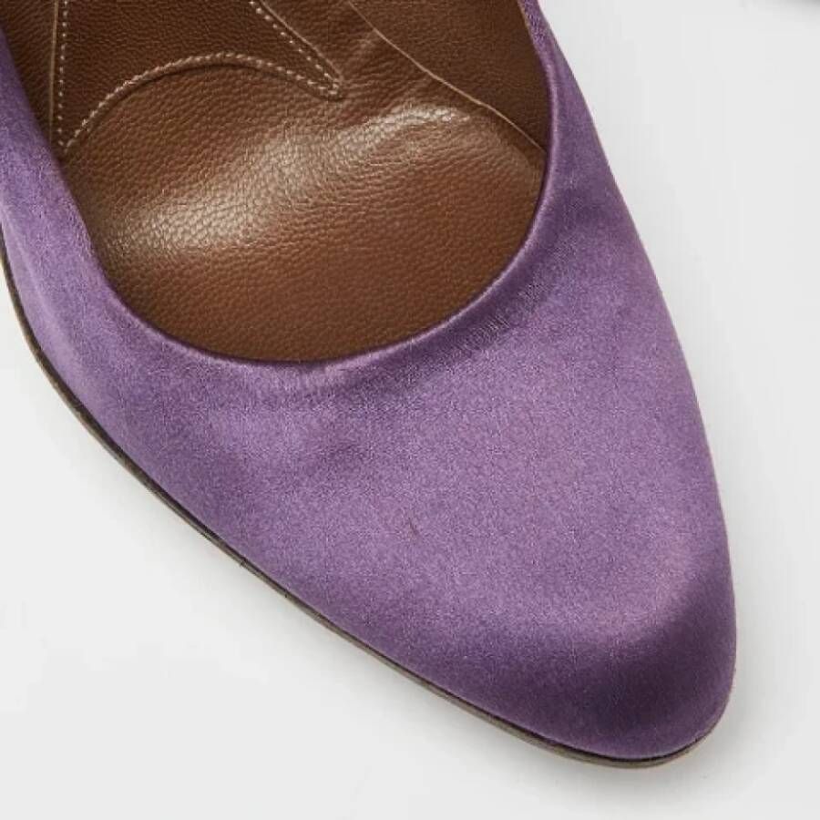 Marni Pre-owned Satin heels Purple Dames