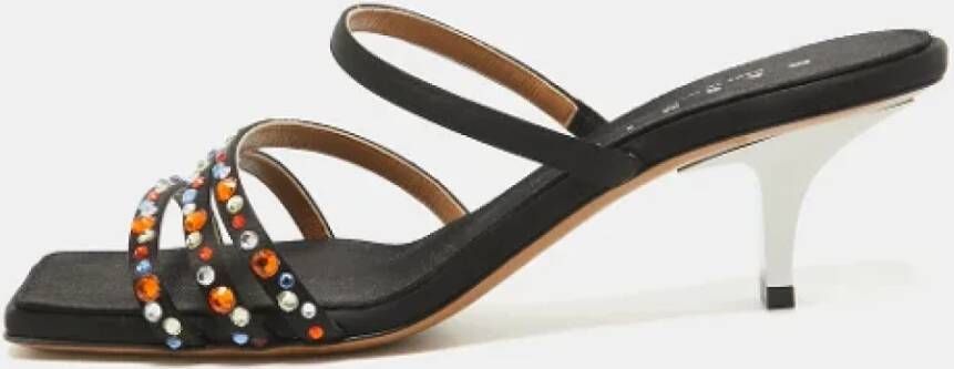 Marni Pre-owned Satin sandals Black Dames