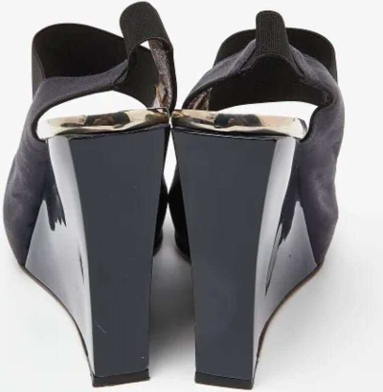 Marni Pre-owned Satin sandals Blue Dames