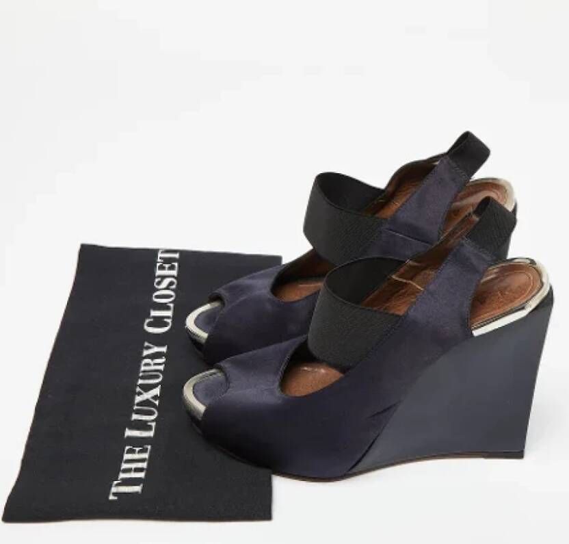 Marni Pre-owned Satin sandals Blue Dames