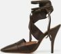 Marni Pre-owned Satin sandals Brown Dames - Thumbnail 2