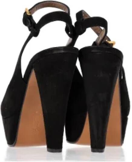 Marni Pre-owned Suede heels Black Dames