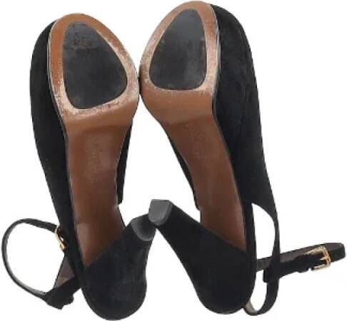 Marni Pre-owned Suede heels Black Dames