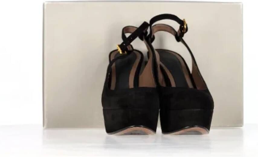 Marni Pre-owned Suede heels Black Dames