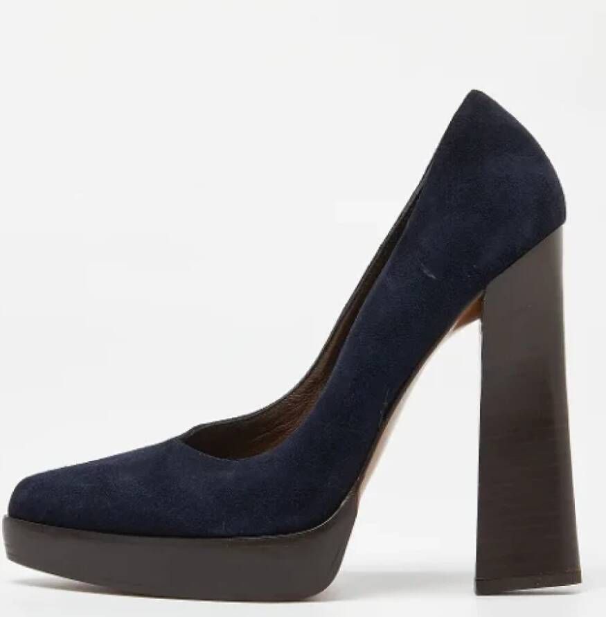 Marni Pre-owned Suede heels Blue Dames