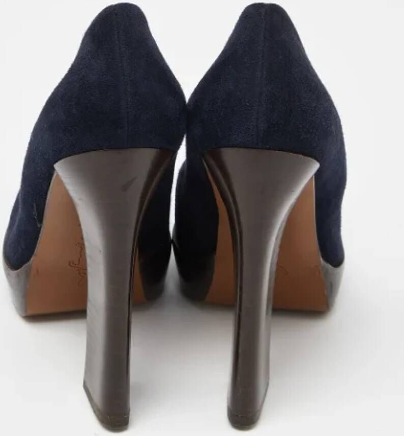 Marni Pre-owned Suede heels Blue Dames