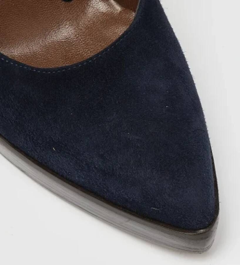 Marni Pre-owned Suede heels Blue Dames