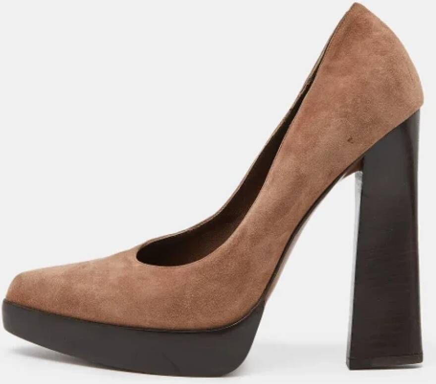 Marni Pre-owned Suede heels Brown Dames