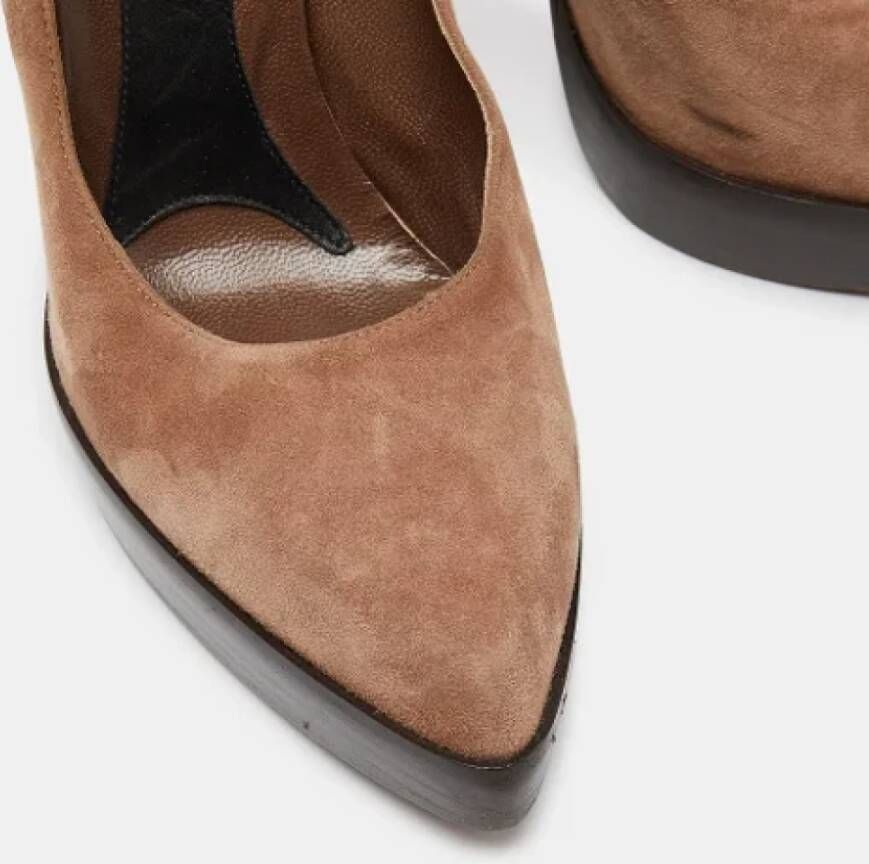 Marni Pre-owned Suede heels Brown Dames