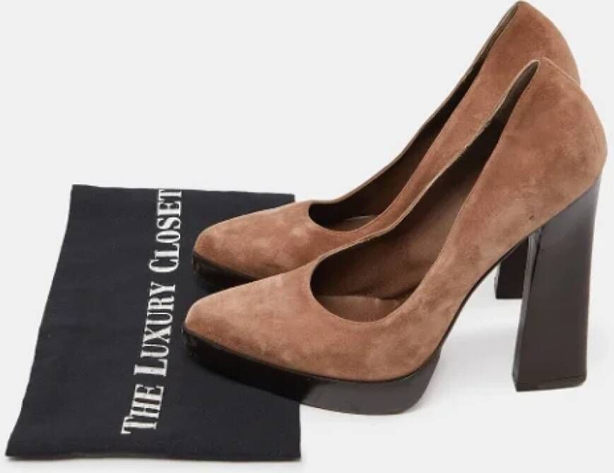 Marni Pre-owned Suede heels Brown Dames