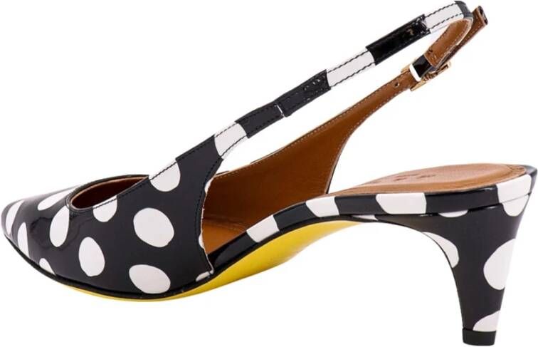 Marni Polkadot Patentleren Slingback Zwart Dames