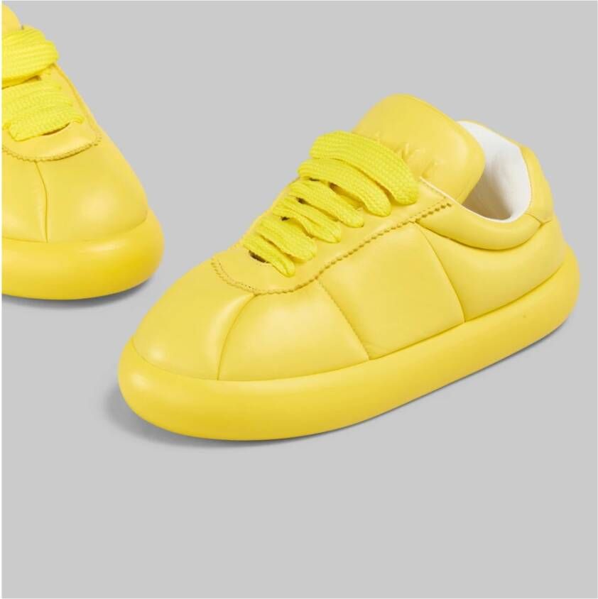 Marni Leren bigfoot 2.0 sneaker Yellow Heren