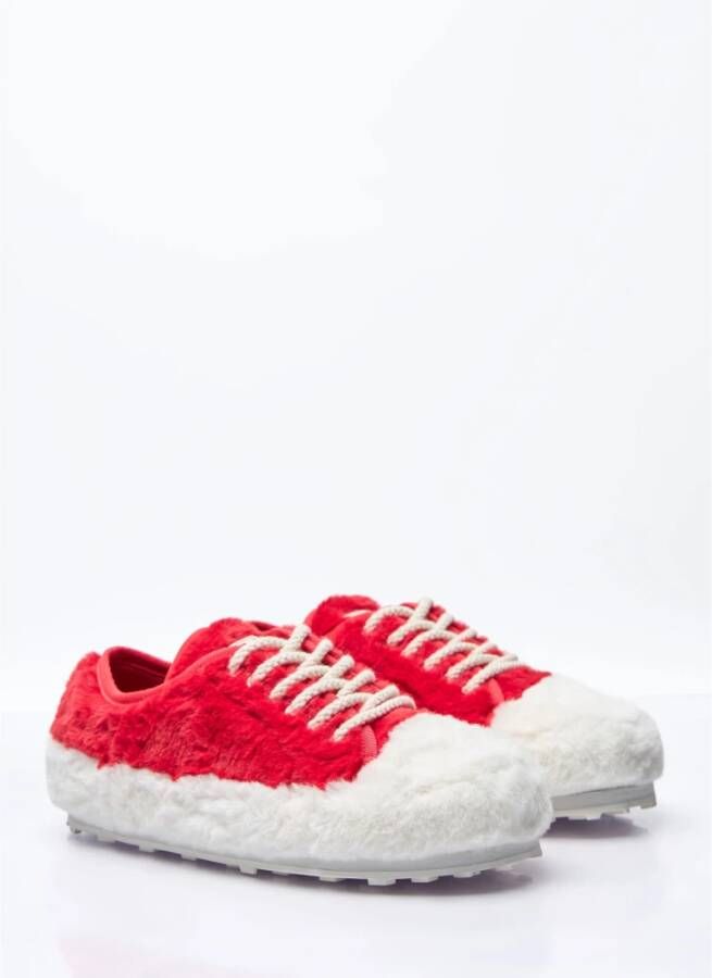 Marni Teddy Tennis Sneakers Red Dames