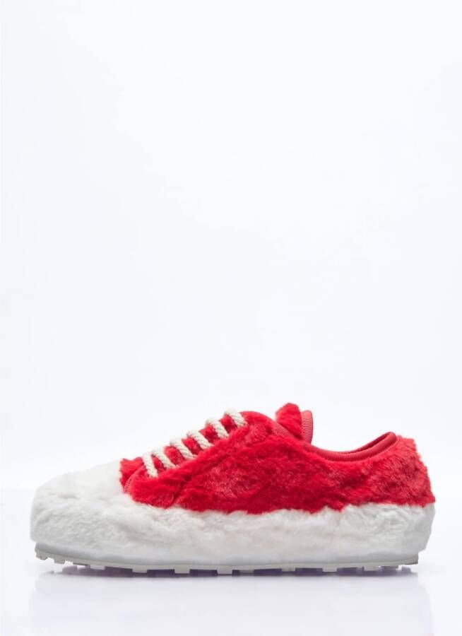 Marni Teddy Tennis Sneakers Red Dames