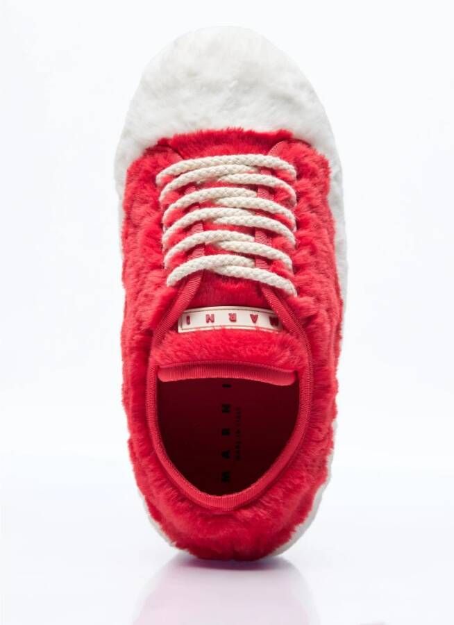 Marni Teddy Tennis Sneakers Red Dames