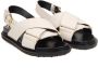 Marni Witte Leren Sandalen met Kruisband White Dames - Thumbnail 2