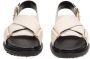 Marni Witte Leren Sandalen met Kruisband White Dames - Thumbnail 3