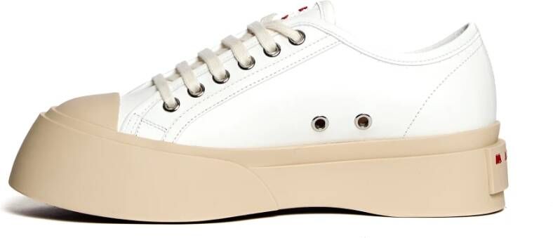 Marni Witte Leren Sneakers Lily White Dames