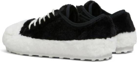 Marni Witte Sneakers Teddy Shearling Bicolor White Heren