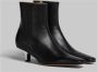 Marni Zilveren Stiletto Hak Leren Laarzen Black Dames - Thumbnail 3