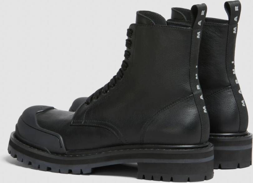 Marni Zwarte Combat Boots Black Heren