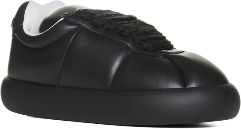 Marni Zwarte Leren Veterschoenen Black Heren