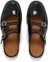 Marni Zwarte Geborsteld Leren Moccasin Sabot Black Dames - Thumbnail 3