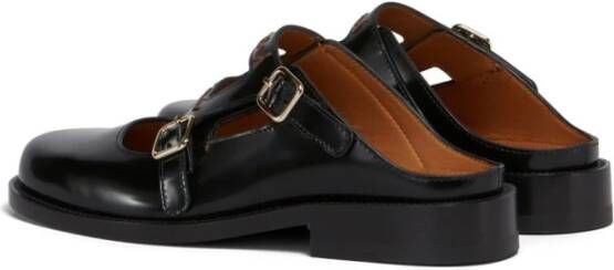 Marni Zwarte Leren Sandalen voor Vrouwen Black Dames