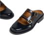 Marni Zwarte Geborsteld Leren Moccasin Sabot Black Dames - Thumbnail 5