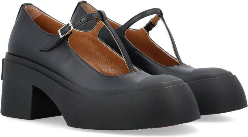 Marni Zwarte Platform Mary Jane Schoenen Black Dames