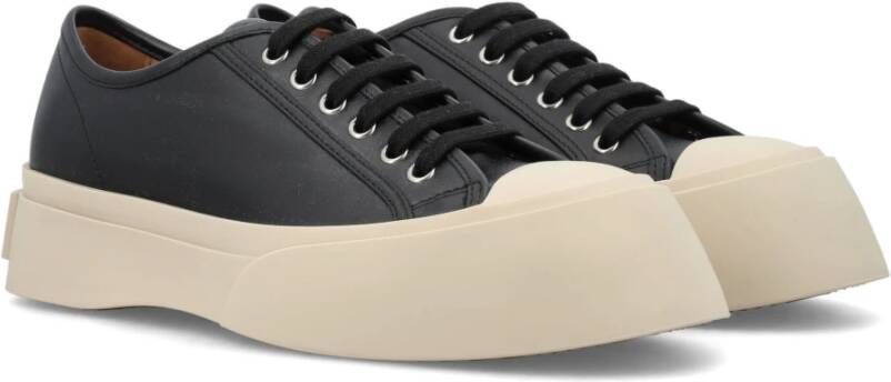 Marni Zwarte Veterschoenen met Plateauzool Black Dames