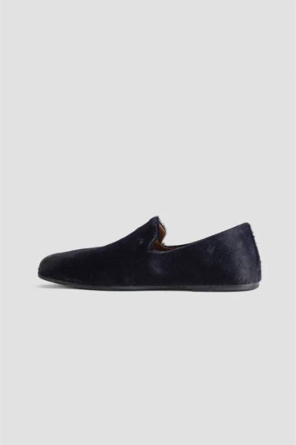 Marsell Blauwe Leren Loafer Black Dames