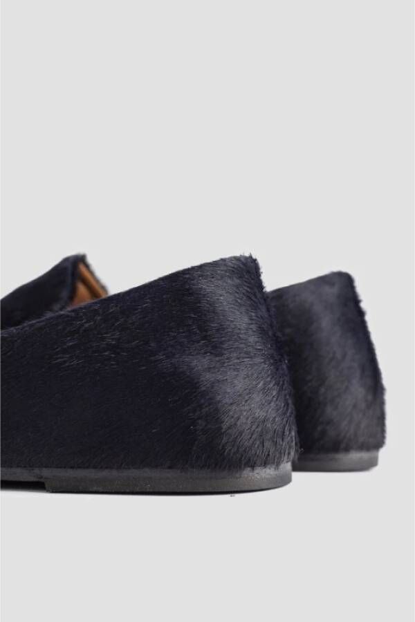 Marsell Blauwe Leren Loafer Black Dames