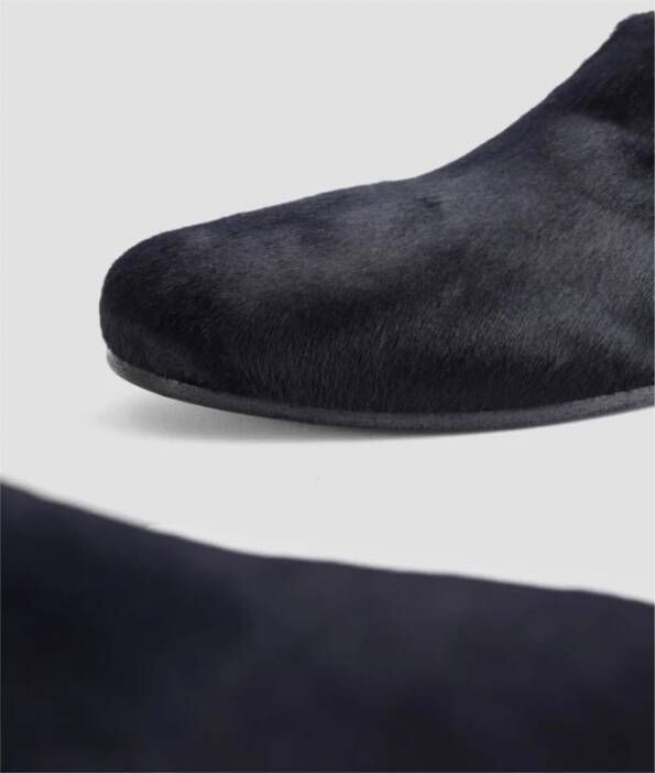 Marsell Blauwe Leren Loafer Black Dames