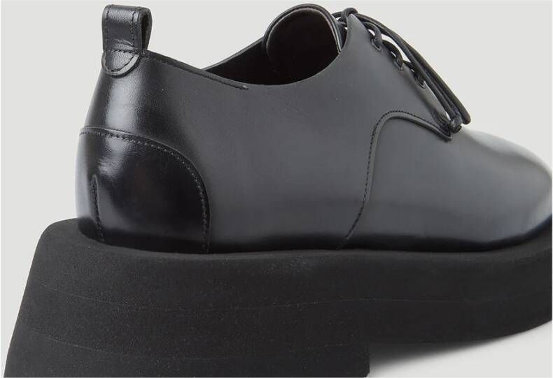 Marsell Gladleren Derby schoenen Black Dames