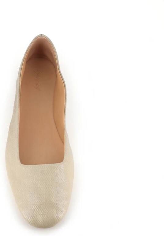 Marsell Ivoor Ballerina Linnen Schoenen Beige Dames