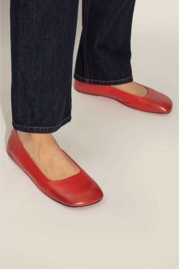 Marsell Leren balletflats Bama Red Dames