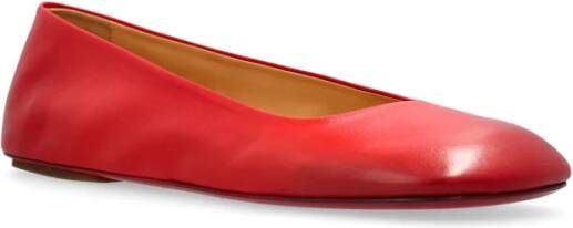 Marsell Leren balletflats Bama Red Dames