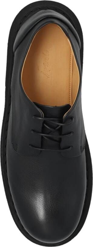 Marsell Leren Derby schoenen Black Heren