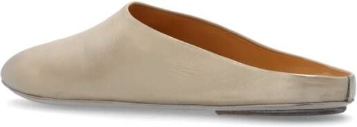 Marsell Leren slides Beige Dames