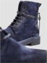 Marsell Navy Blue Lace-Up Suede Boots Blue Dames - Thumbnail 5