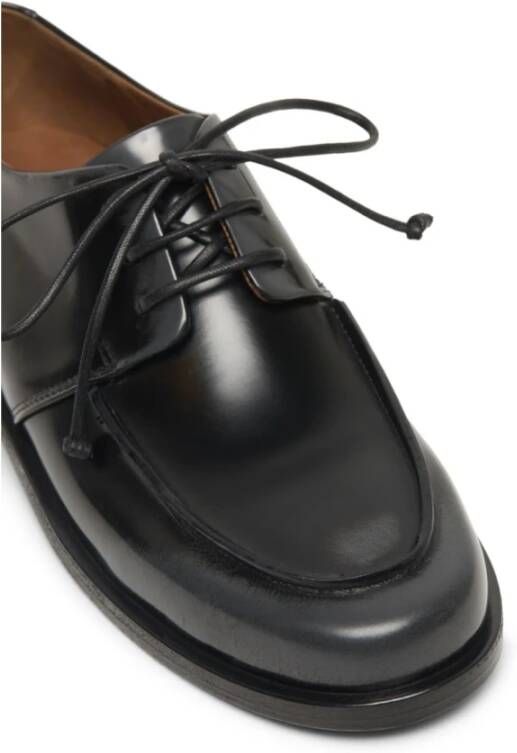 Marsell Vintage Zwarte Leren Derby Schoenen Black Dames