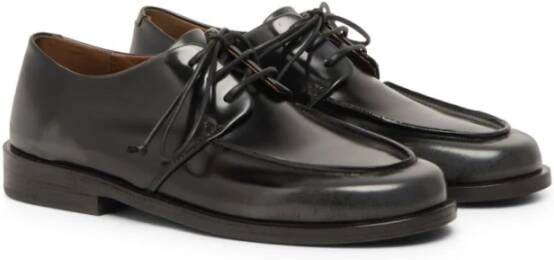 Marsell Vintage Zwarte Leren Derby Schoenen Black Dames