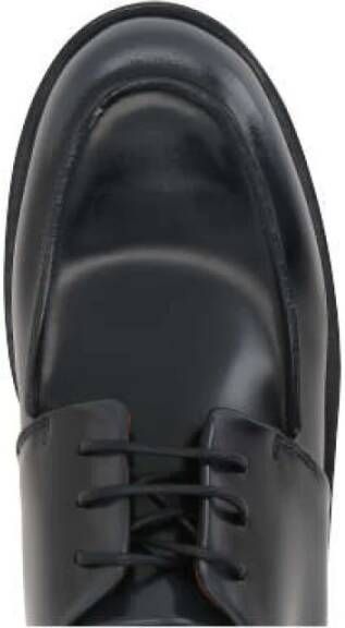 Marsell Vintage Zwarte Leren Derby Schoenen Black Dames