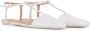 Marsell Witte leren enkelband ballerina schoenen White Dames - Thumbnail 2