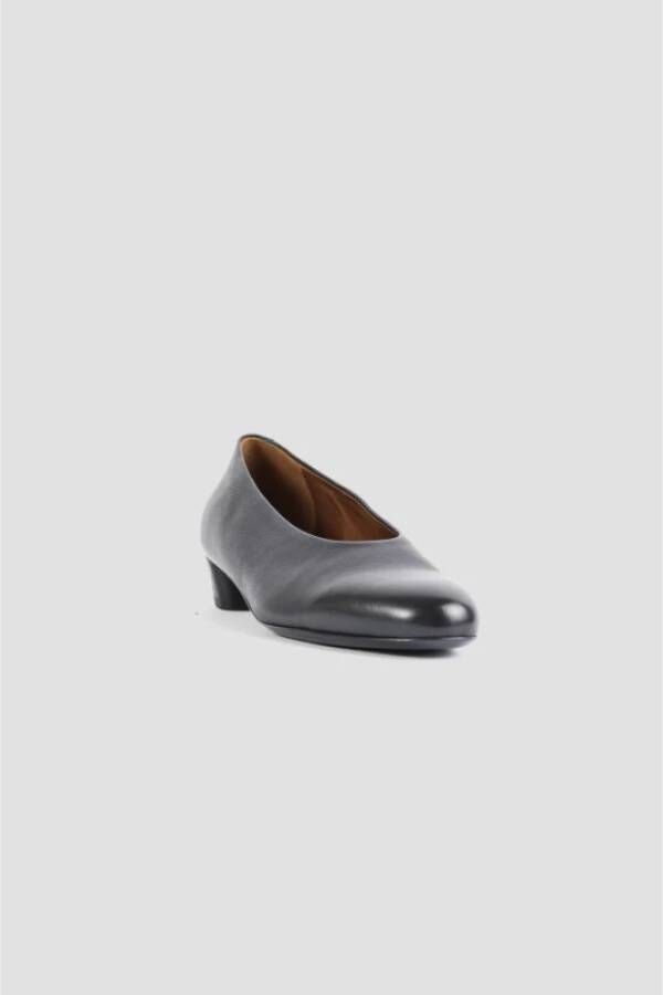 Marsell Zwarte leren Decollete pumps Black Dames