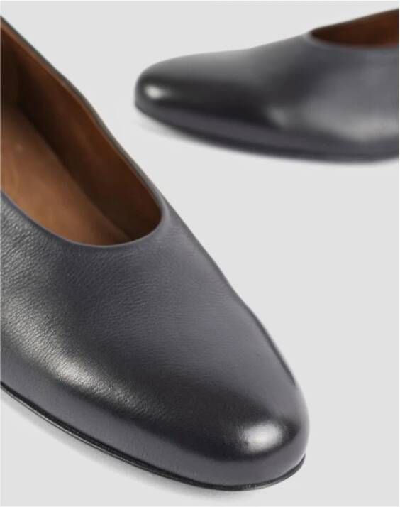 Marsell Zwarte leren Decollete pumps Black Dames