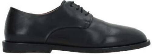 Marsell Zwarte Leren Derby Schoenen Black Dames