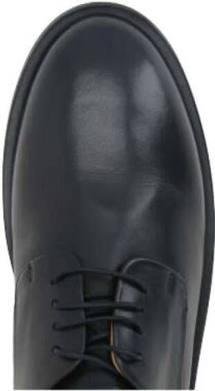 Marsell Zwarte Leren Derby Schoenen Black Dames