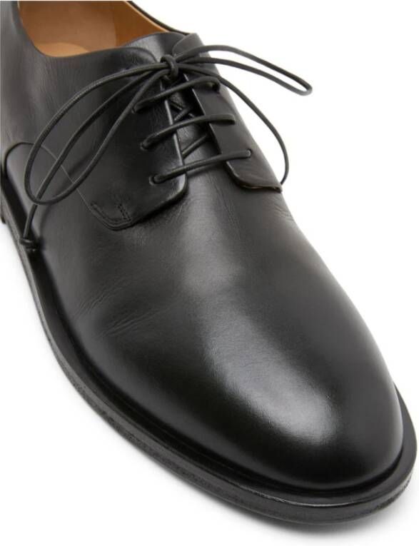 Marsell Zwarte leren derby schoenen Black Heren